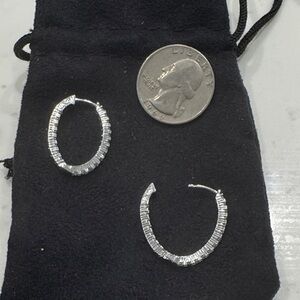 Elegant Silver Hoop Earrings